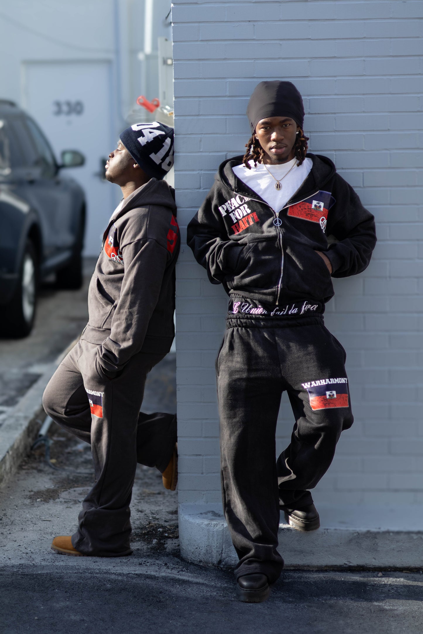 Peace For Haiti Sweatpants"Black"