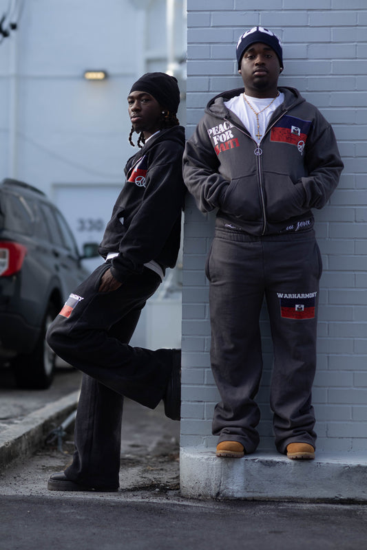 Peace For Haiti Sweatpants"Grey"